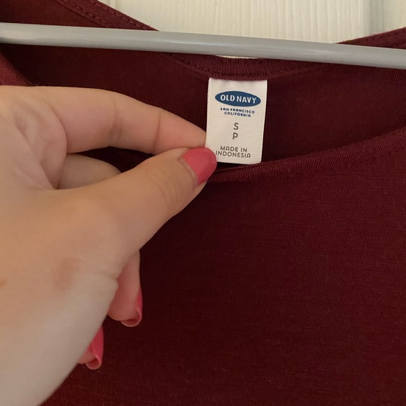 Old navy burgundy swing dress - Picture 2 of 2